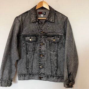 Vintage 90s Acid Wash Denim Jacket Screen Worn IWTV Todays News Grunge Trucker S